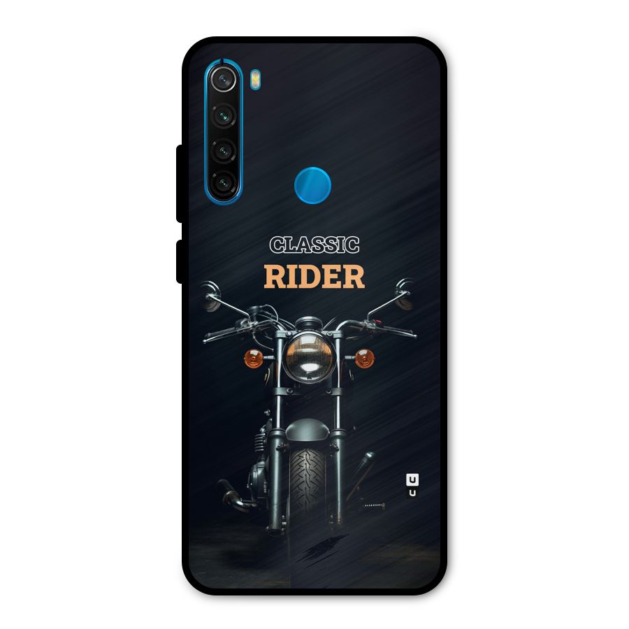 Classic RIder Metal Back Case for Redmi Note 8