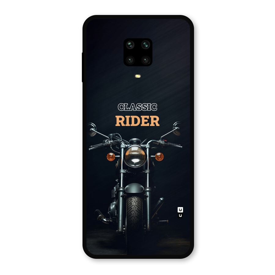 Classic RIder Metal Back Case for Redmi Note 9 Pro Max
