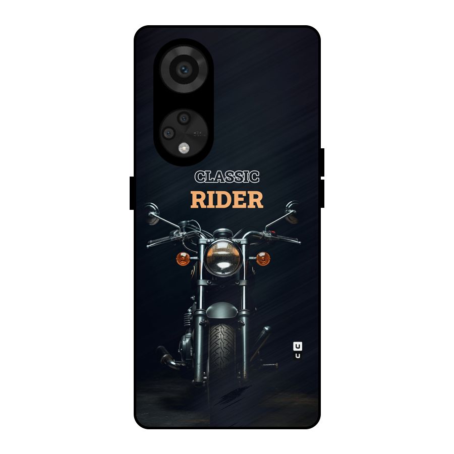 Classic RIder Metal Back Case for Reno8 T 5G
