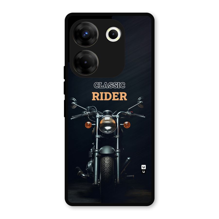 Classic RIder Metal Back Case for Tecno Camon 20
