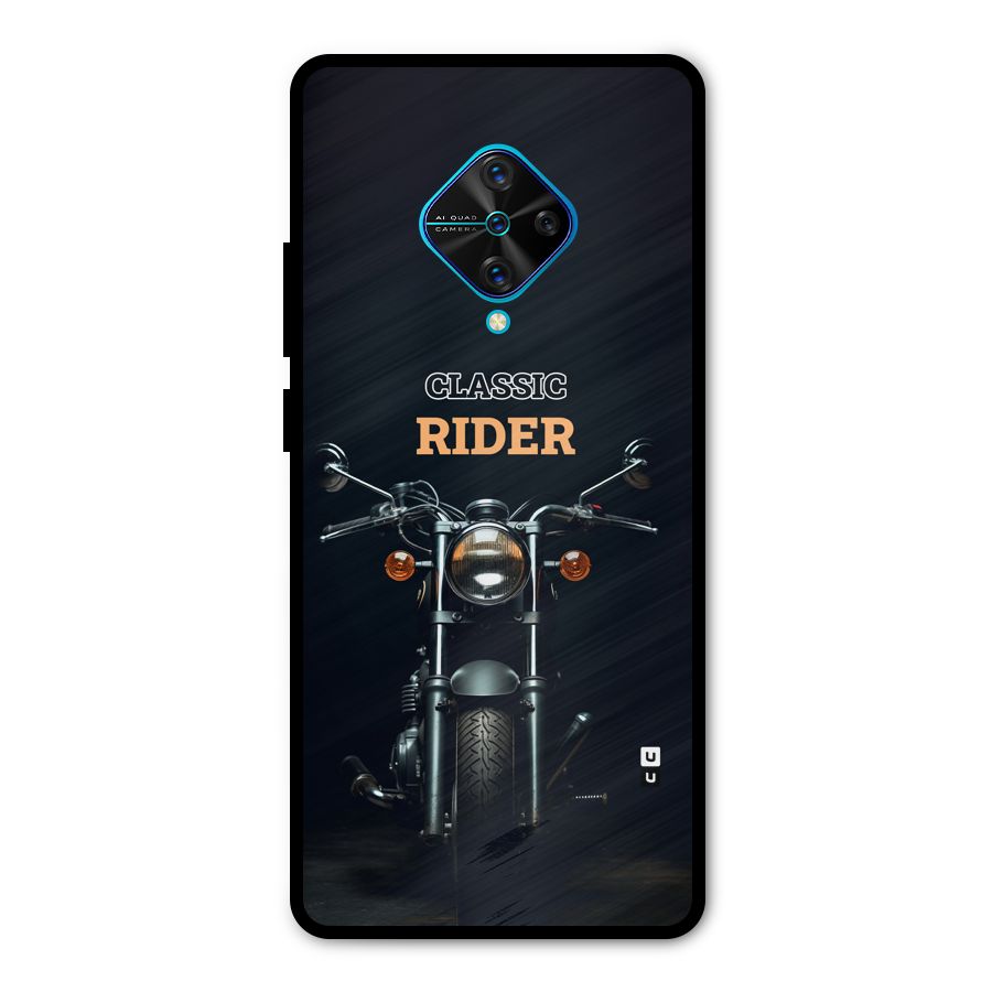 Classic RIder Metal Back Case for Vivo S1 Pro