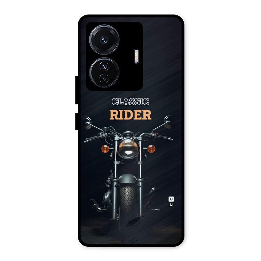 Classic RIder Metal Back Case for Vivo T1 Pro