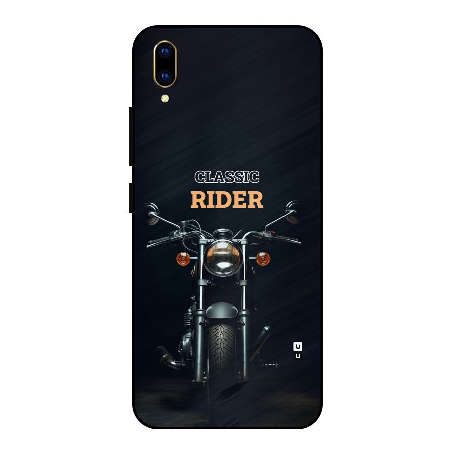 Classic RIder Metal Back Case for Vivo V11 Pro