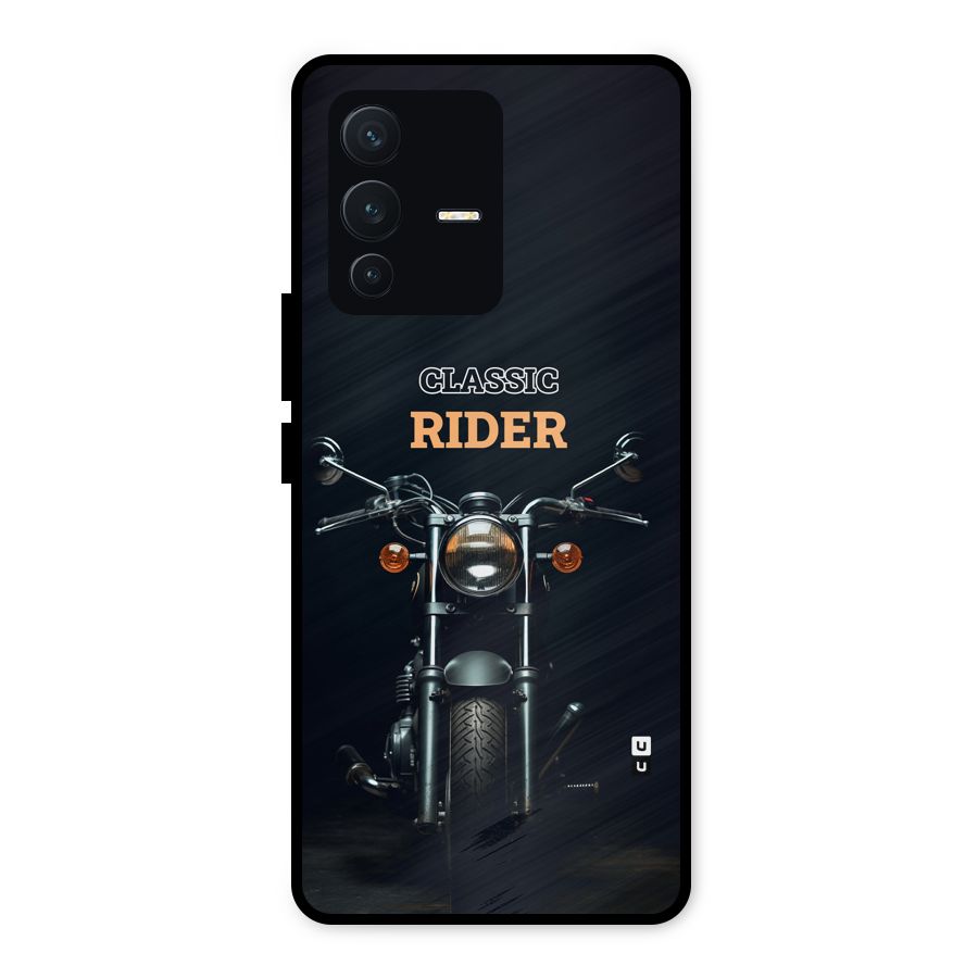 Classic RIder Metal Back Case for Vivo V23 5G