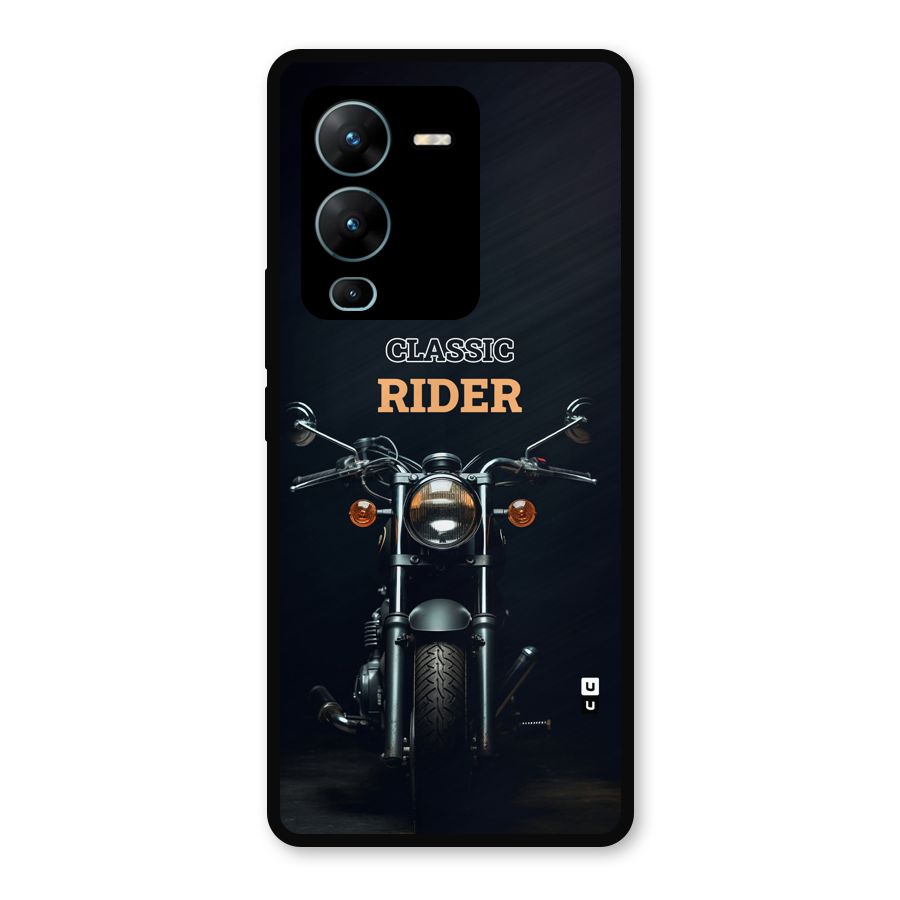 Classic RIder Metal Back Case for Vivo V25 Pro