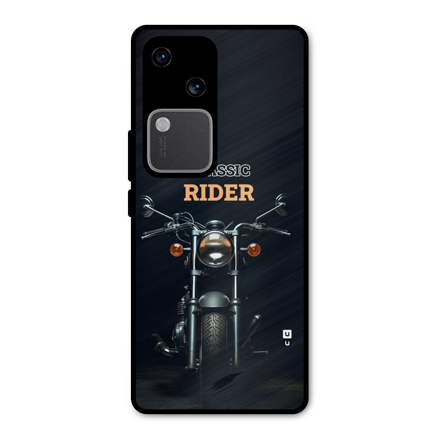 Classic RIder Metal Back Case for Vivo V30