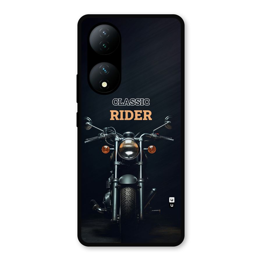 Classic RIder Metal Back Case for Vivo Y100a