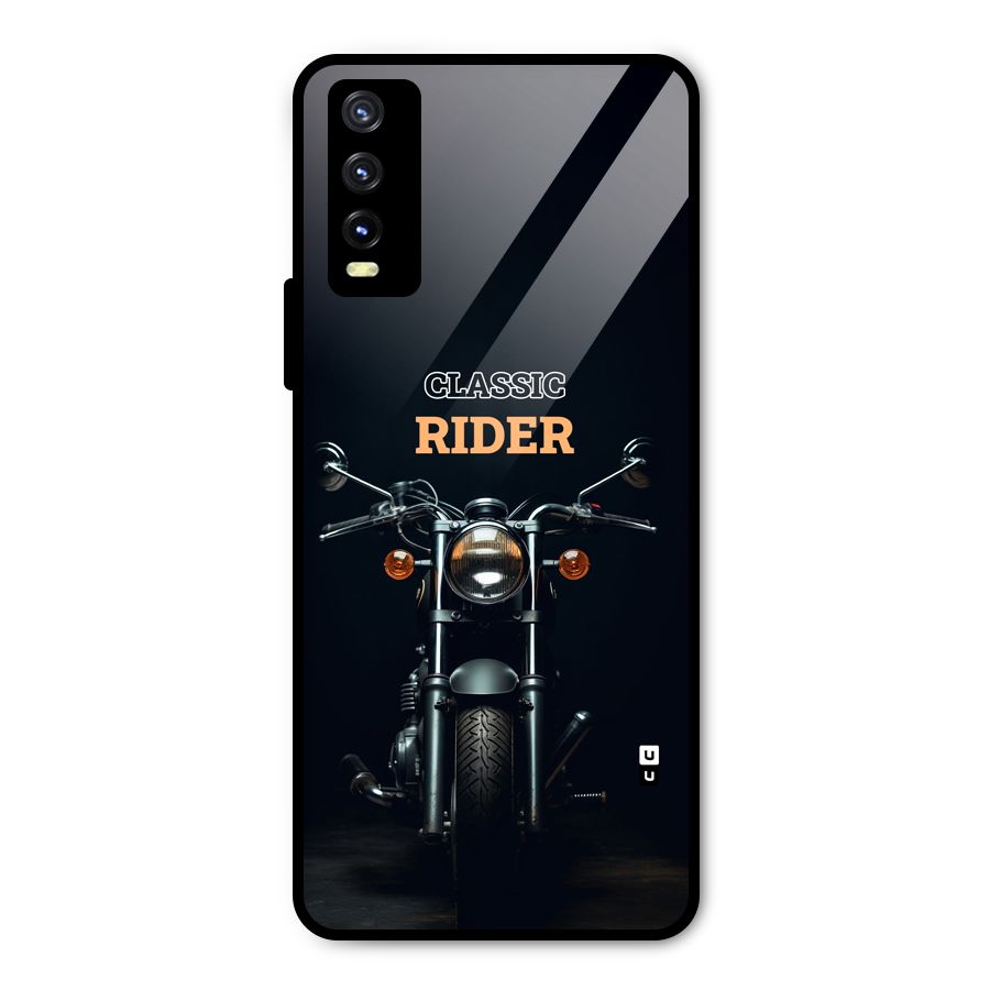 Classic RIder Metal Back Case for Vivo Y20g