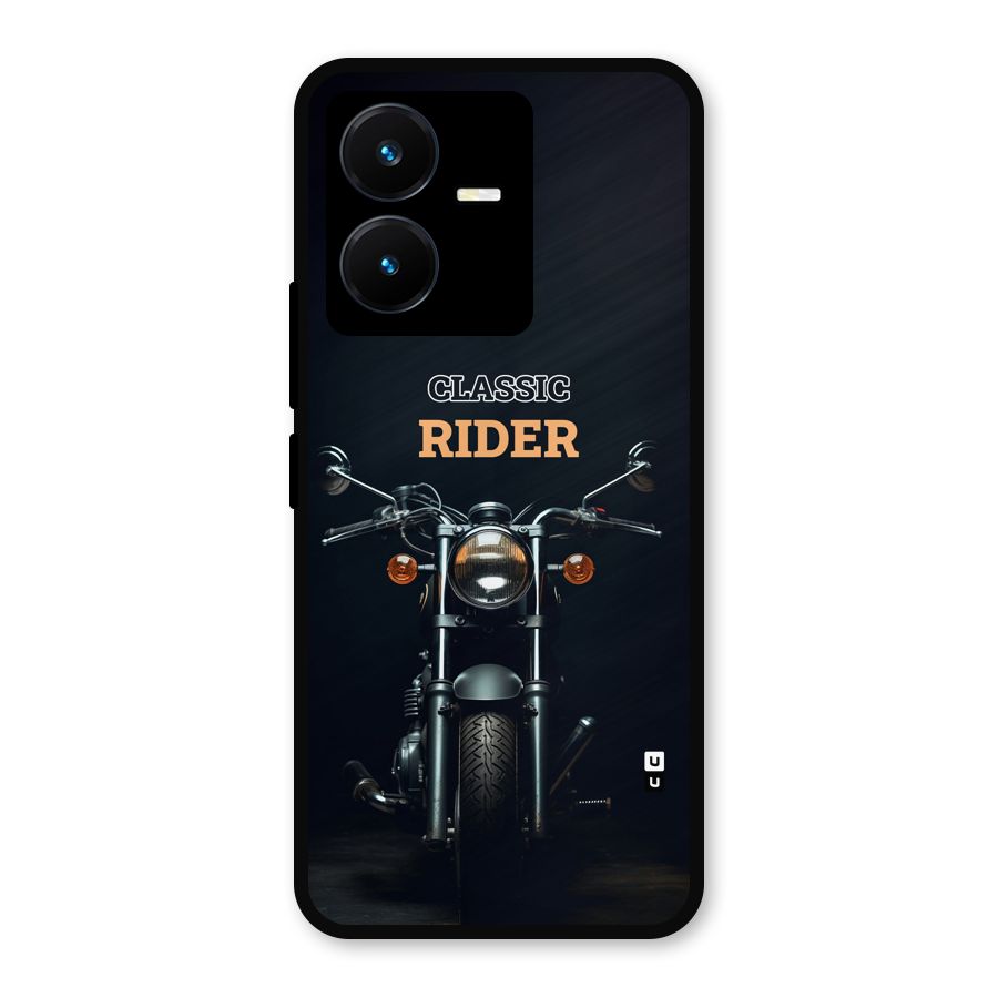 Classic RIder Metal Back Case for Vivo Y22