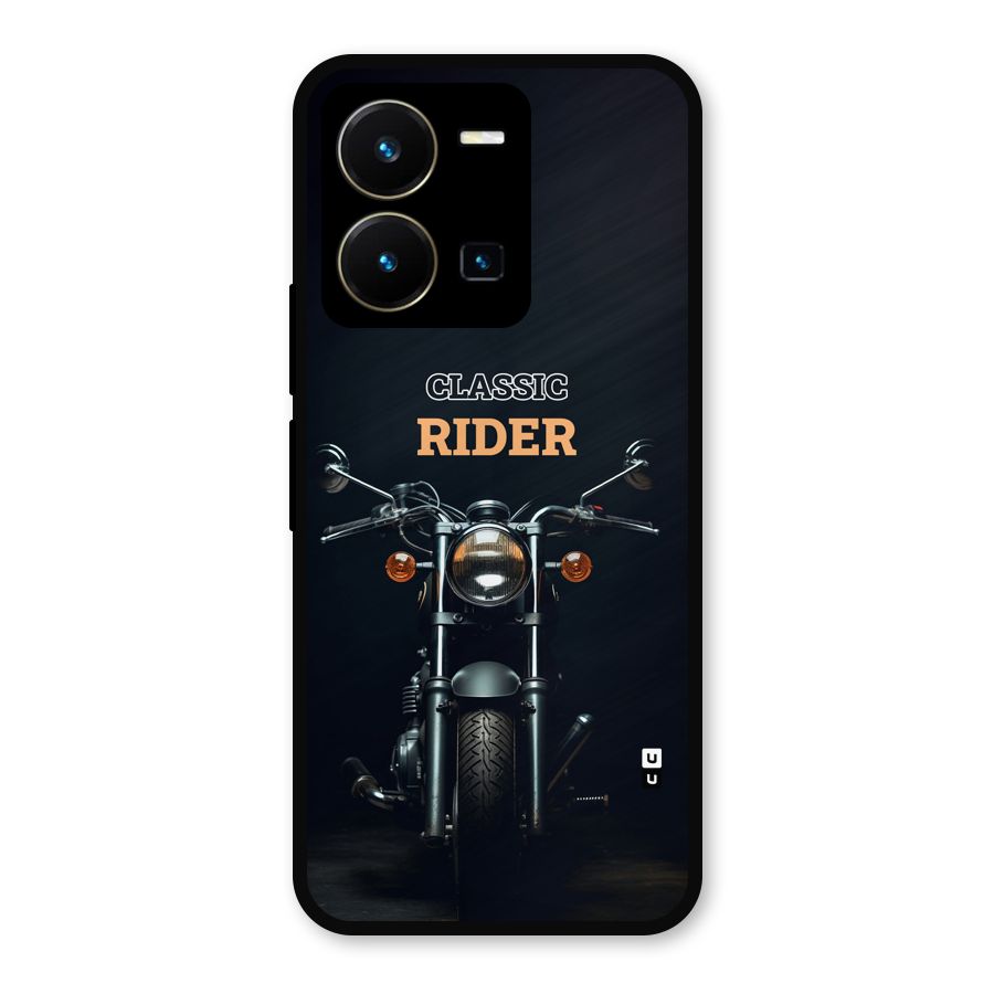 Classic RIder Metal Back Case for Vivo Y35
