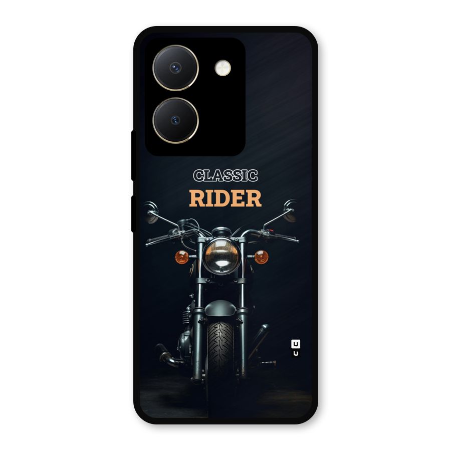 Classic RIder Metal Back Case for Vivo Y36