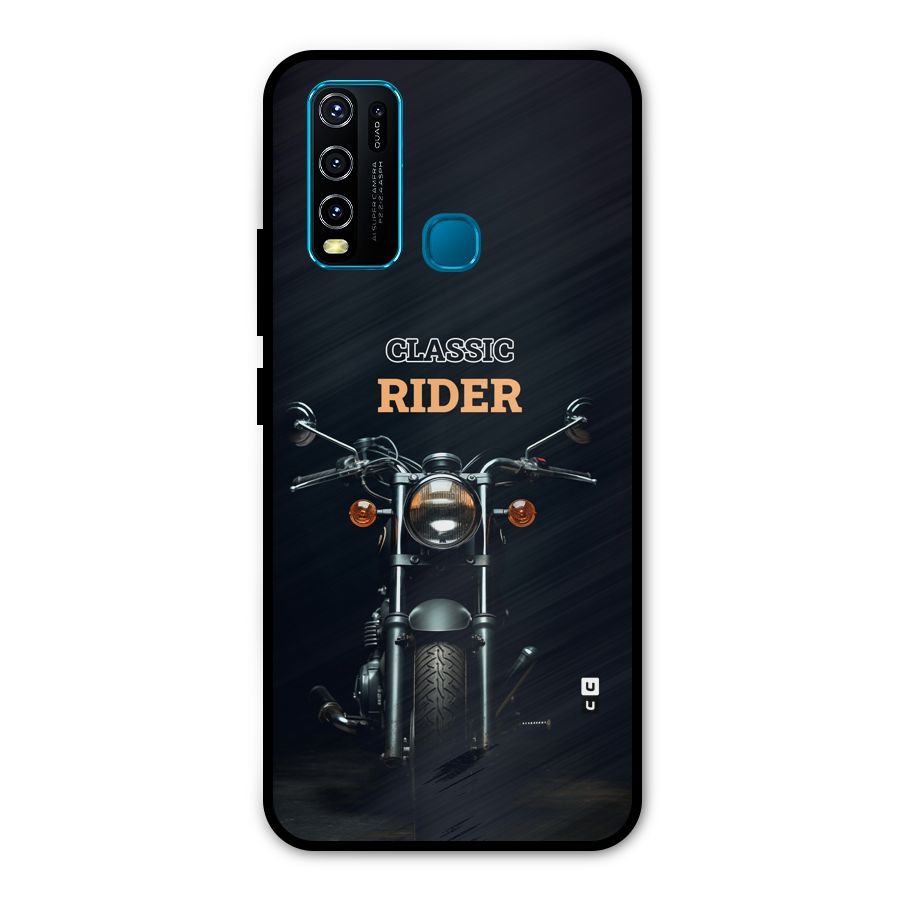 Classic RIder Metal Back Case for Vivo Y50