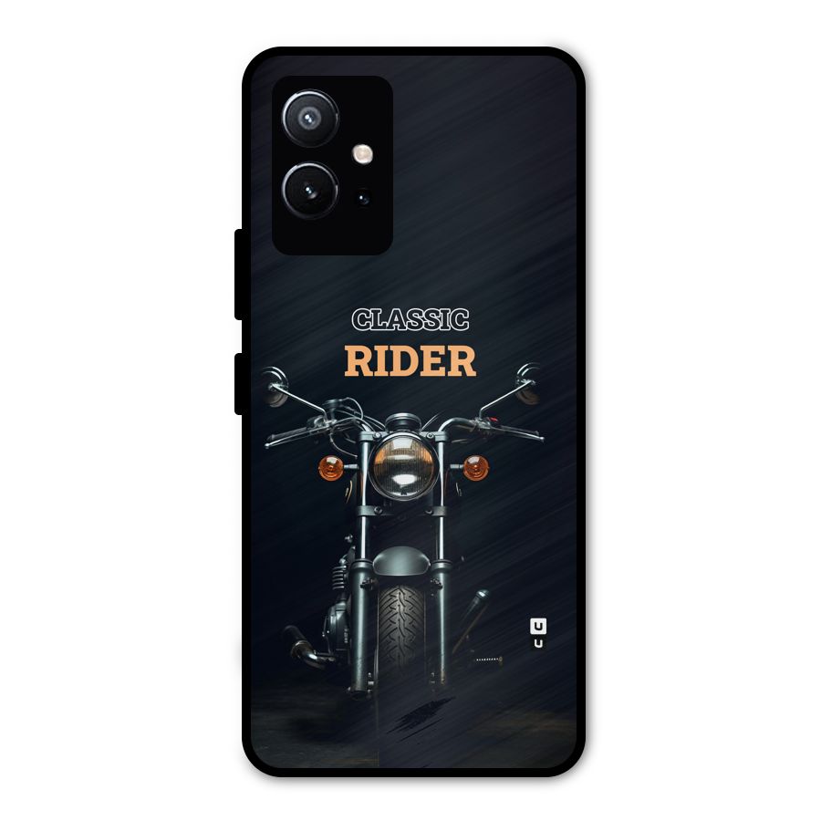 Classic RIder Metal Back Case for Vivo Y75 5G