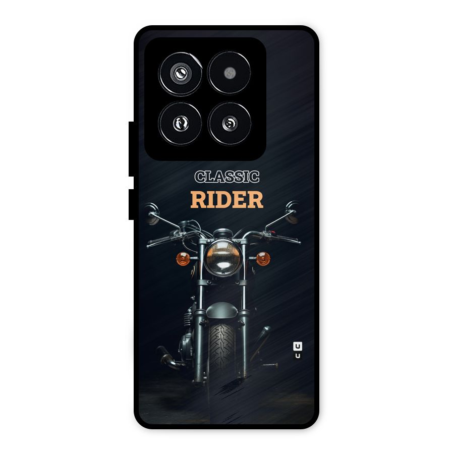 Classic RIder Metal Back Case for Xiaomi 14 Pro