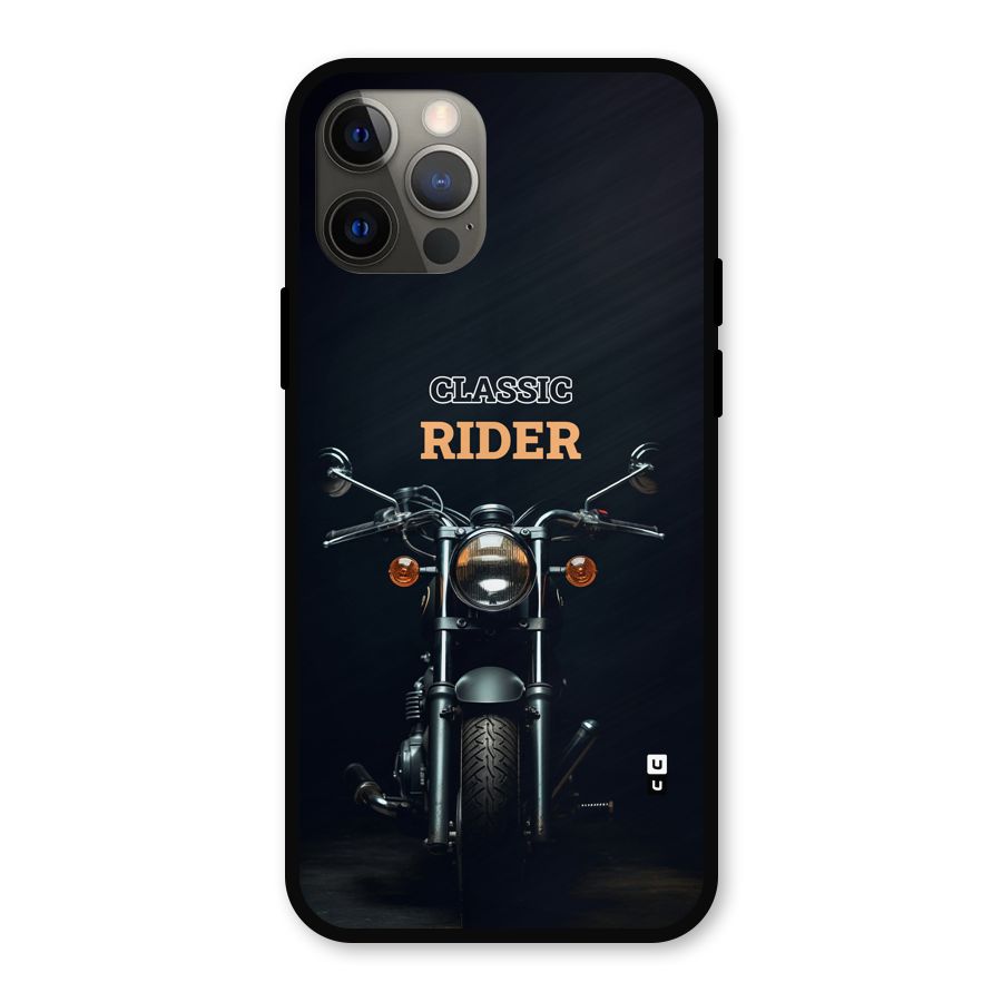 Classic RIder Metal Back Case for iPhone 12 Pro