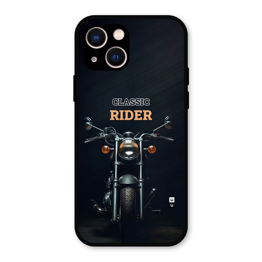 Classic RIder Metal Back Case for iPhone 13