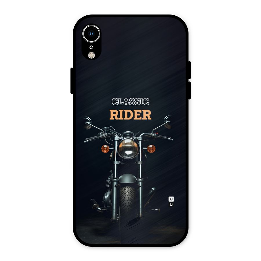 Classic RIder Metal Back Case for iPhone XR