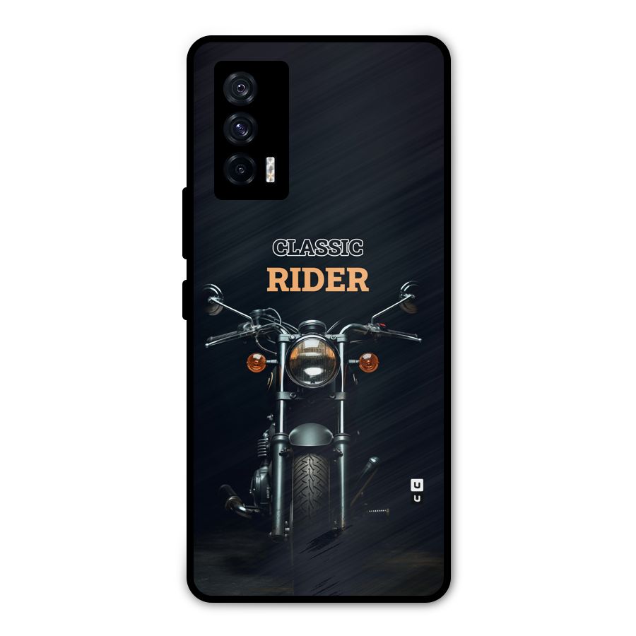 Classic RIder Metal Back Case for iQOO 7 5G