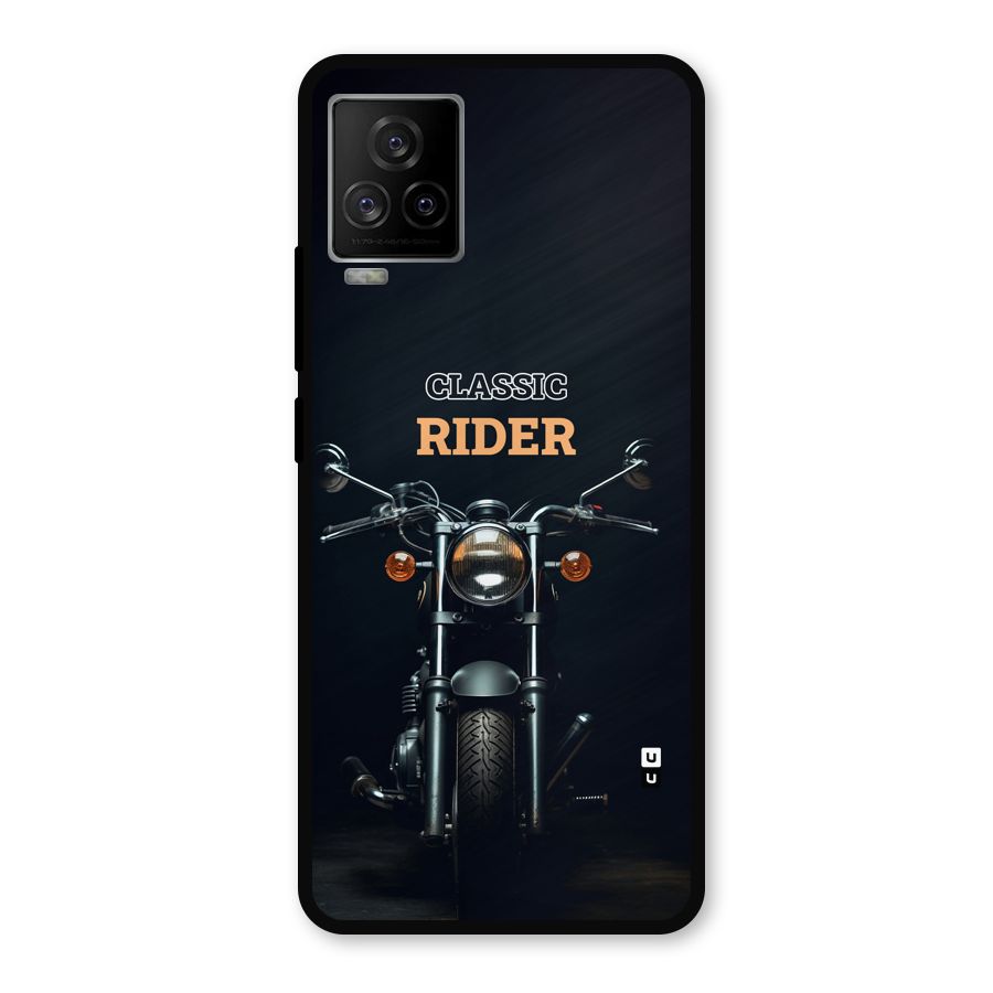 Classic RIder Metal Back Case for iQOO 7 Legend 5G