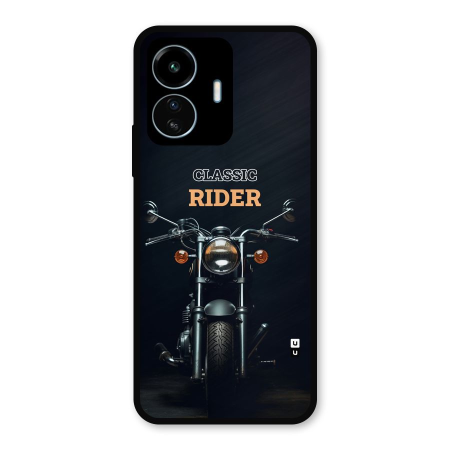 Classic RIder Metal Back Case for vivo iQOO Z6 Lite 5G