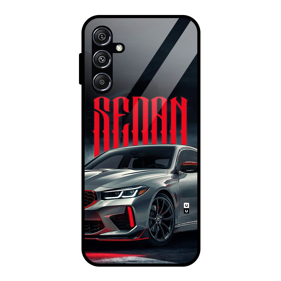 Classic Sedan Glass Back Case for Galaxy M34 5G