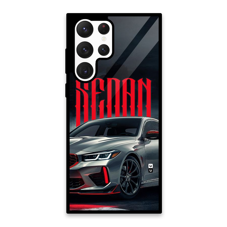 Classic Sedan Glass Back Case for Galaxy S22 Ultra 5G