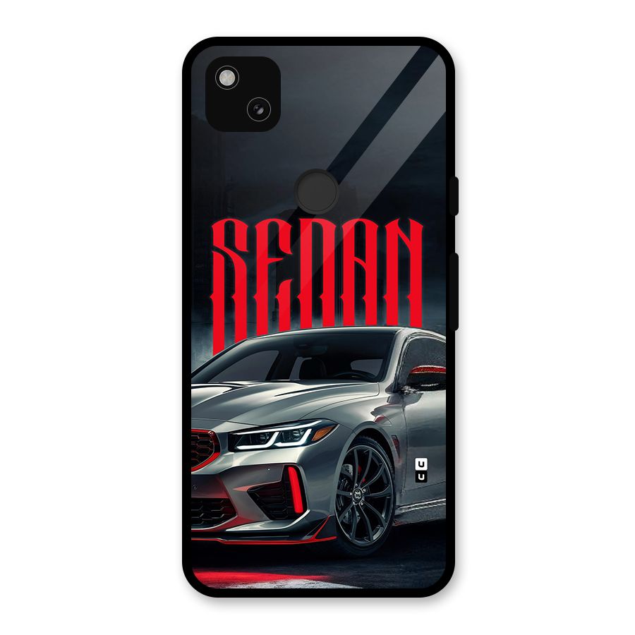 Classic Sedan Glass Back Case for Google Pixel 4a
