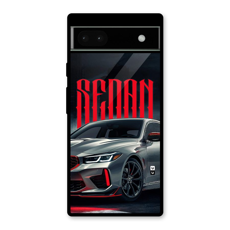 Classic Sedan Glass Back Case for Google Pixel 6a
