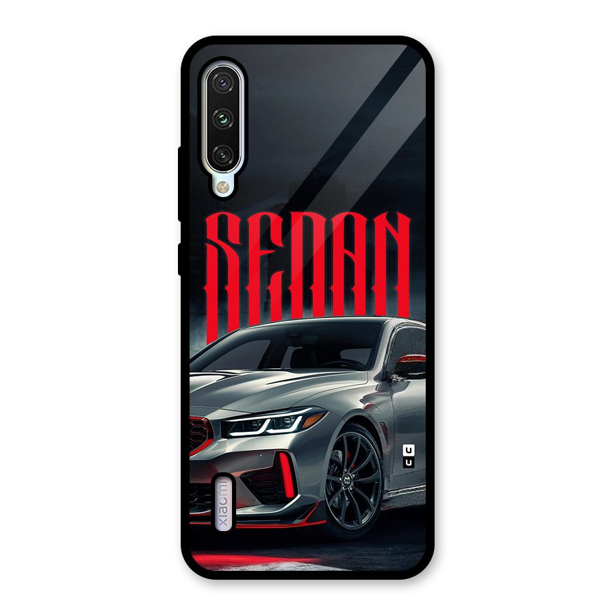 Classic Sedan Glass Back Case for Mi A3