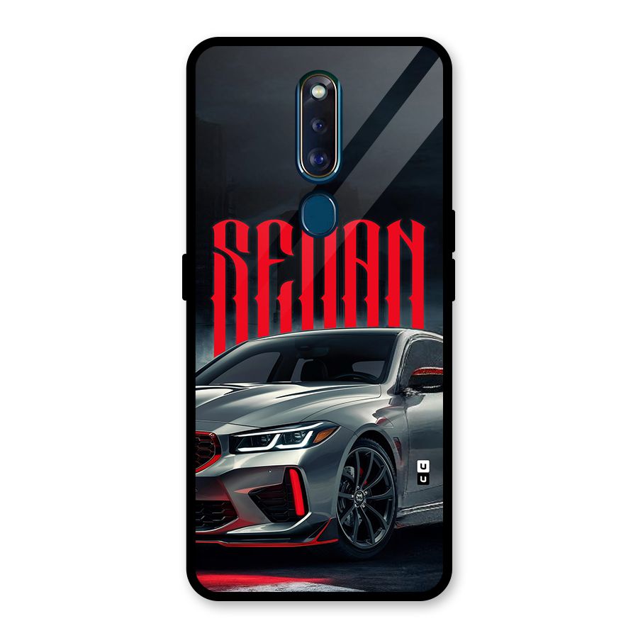 Classic Sedan Glass Back Case for Oppo F11 Pro