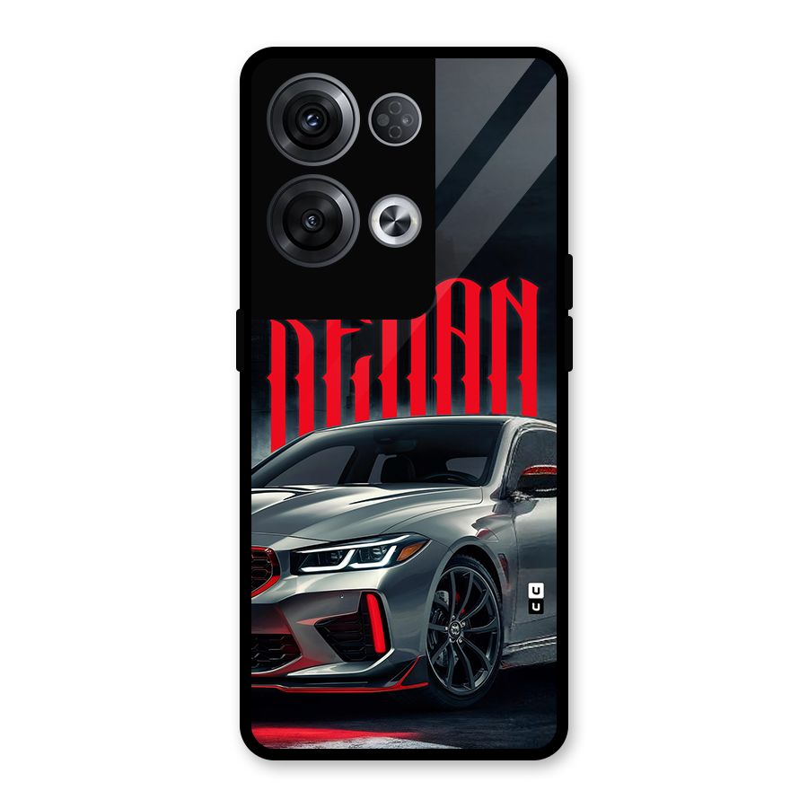 Classic Sedan Glass Back Case for Oppo Reno8 Pro 5G