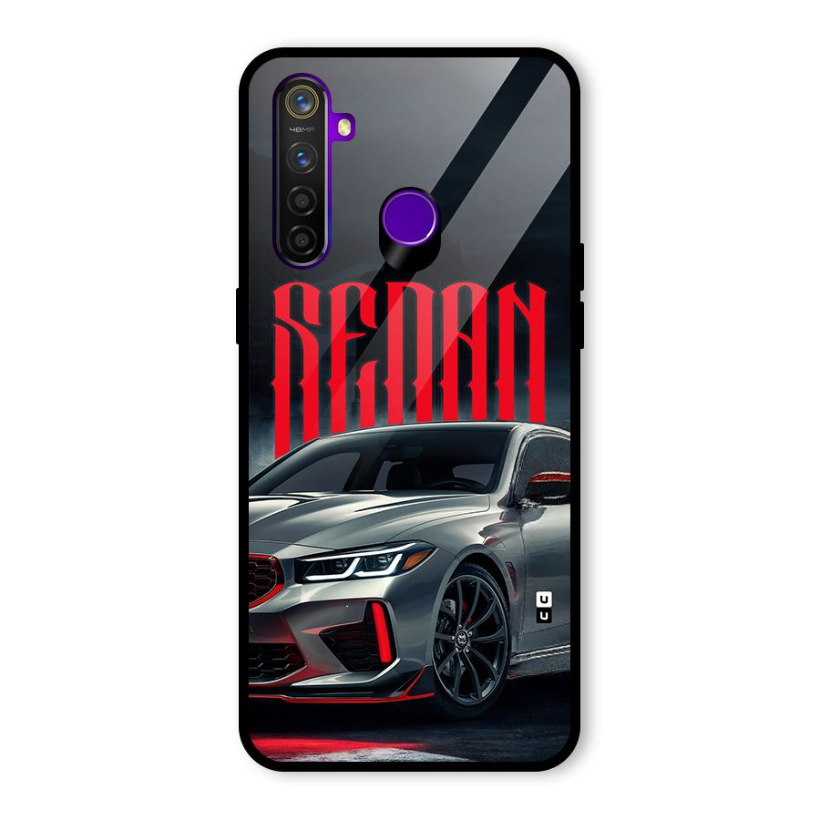 Classic Sedan Glass Back Case for Realme 5 Pro