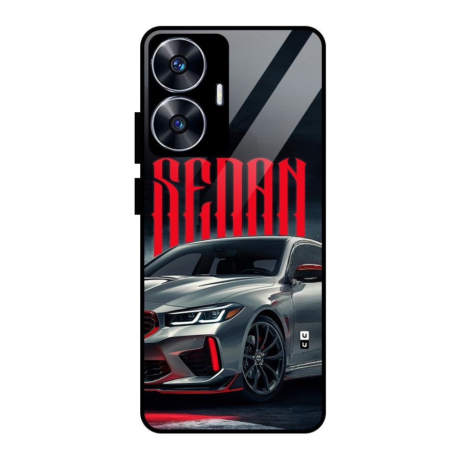 Classic Sedan Glass Back Case for Realme Narzo N55