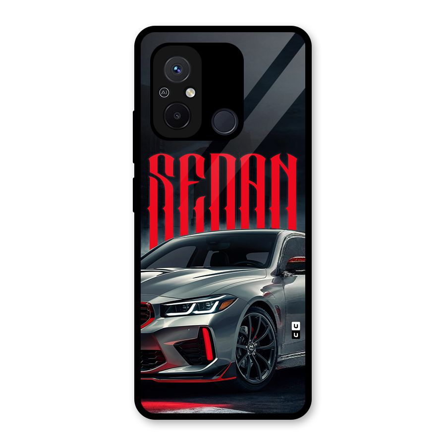 Classic Sedan Glass Back Case for Redmi 12C