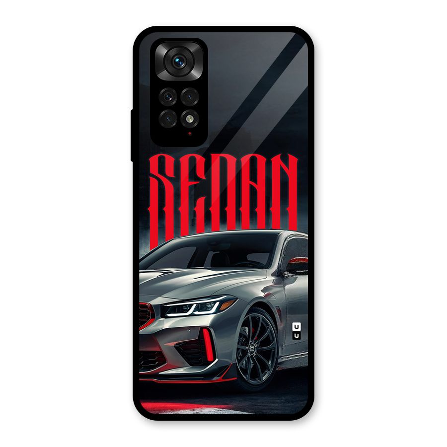 Classic Sedan Glass Back Case for Redmi Note 11