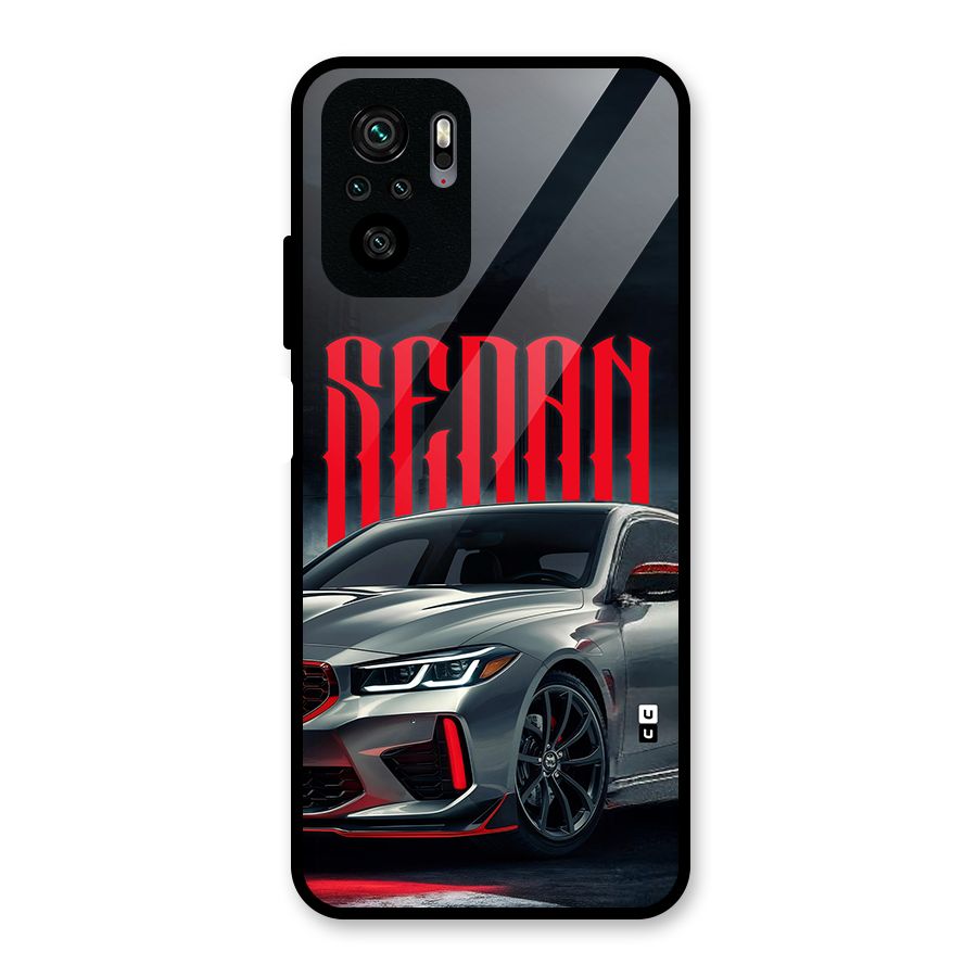 Classic Sedan Glass Back Case for Redmi Note 11 SE