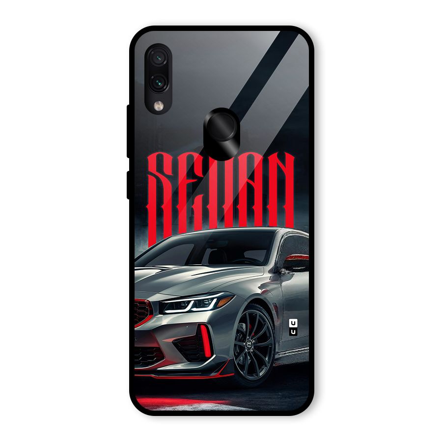 Classic Sedan Glass Back Case for Redmi Note 7S