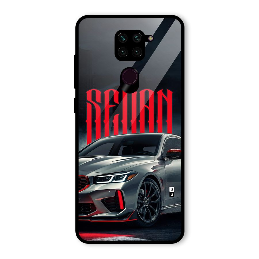 Classic Sedan Glass Back Case for Redmi Note 9