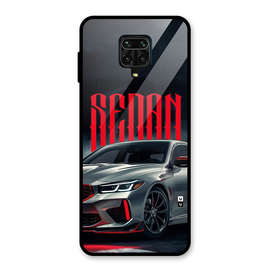 Classic Sedan Glass Back Case for Redmi Note 9 Pro