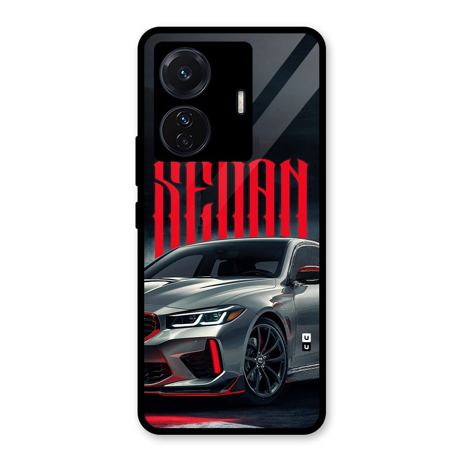 Classic Sedan Glass Back Case for Vivo T1 Pro