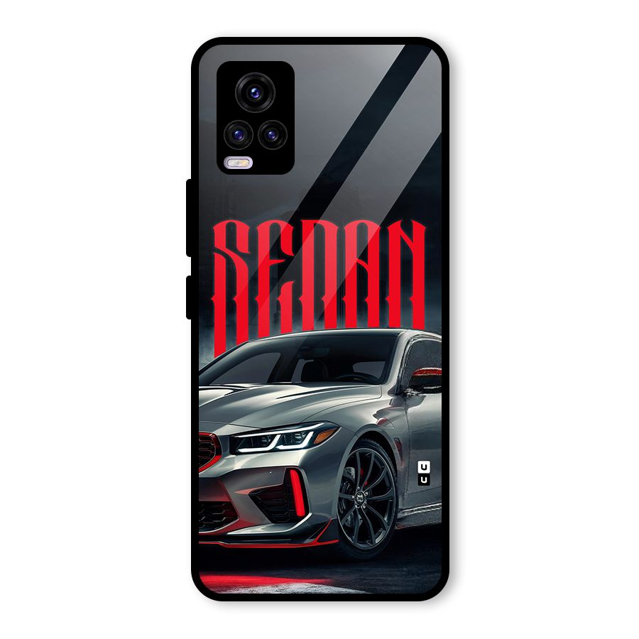 Classic Sedan Glass Back Case for Vivo V20 2021