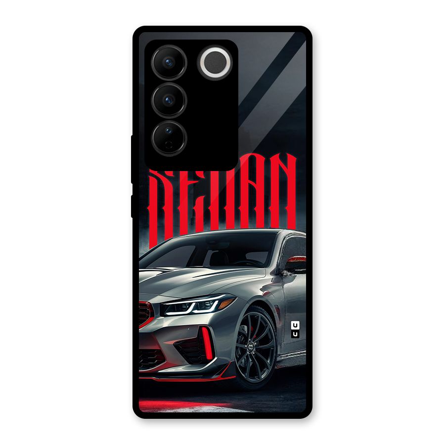 Classic Sedan Glass Back Case for Vivo V27