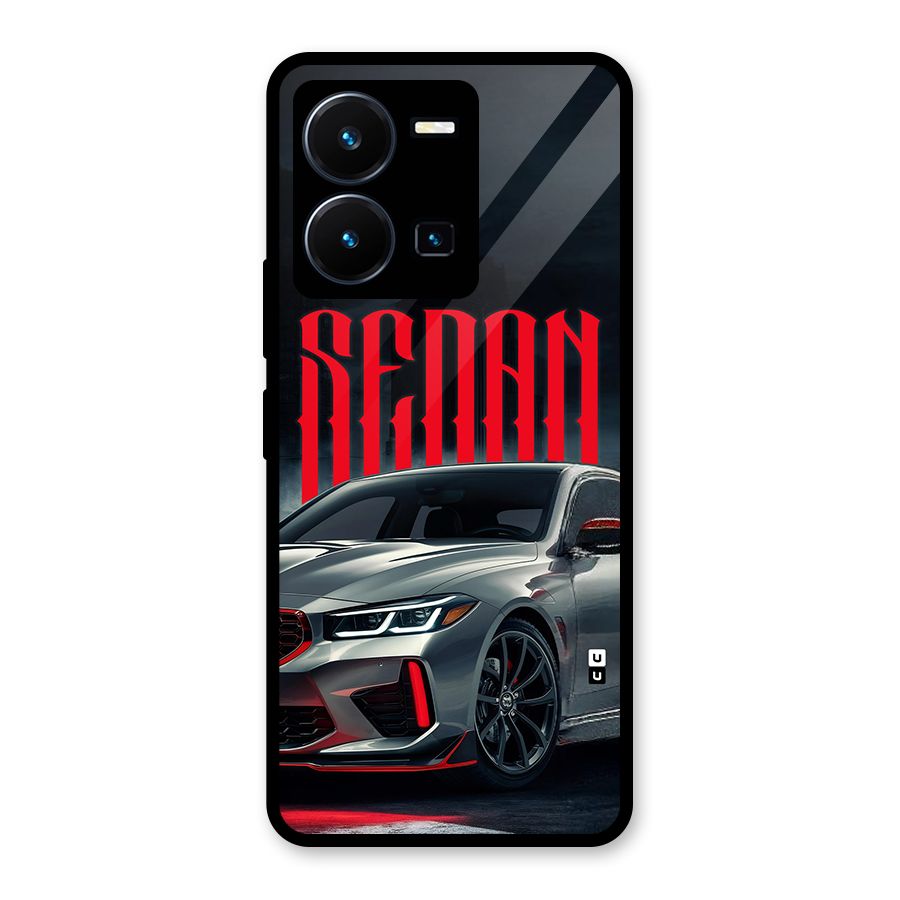 Classic Sedan Glass Back Case for Vivo Y35