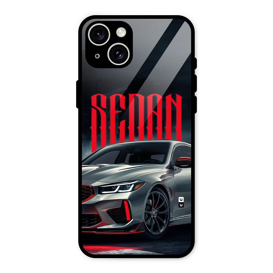Classic Sedan Glass Back Case for iPhone 15 Plus