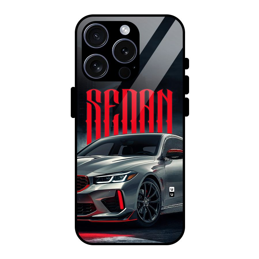 Classic Sedan Glass Back Case for iPhone 15 Pro