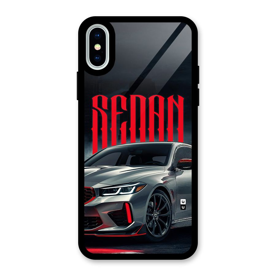 Classic Sedan Glass Back Case for iPhone XS
