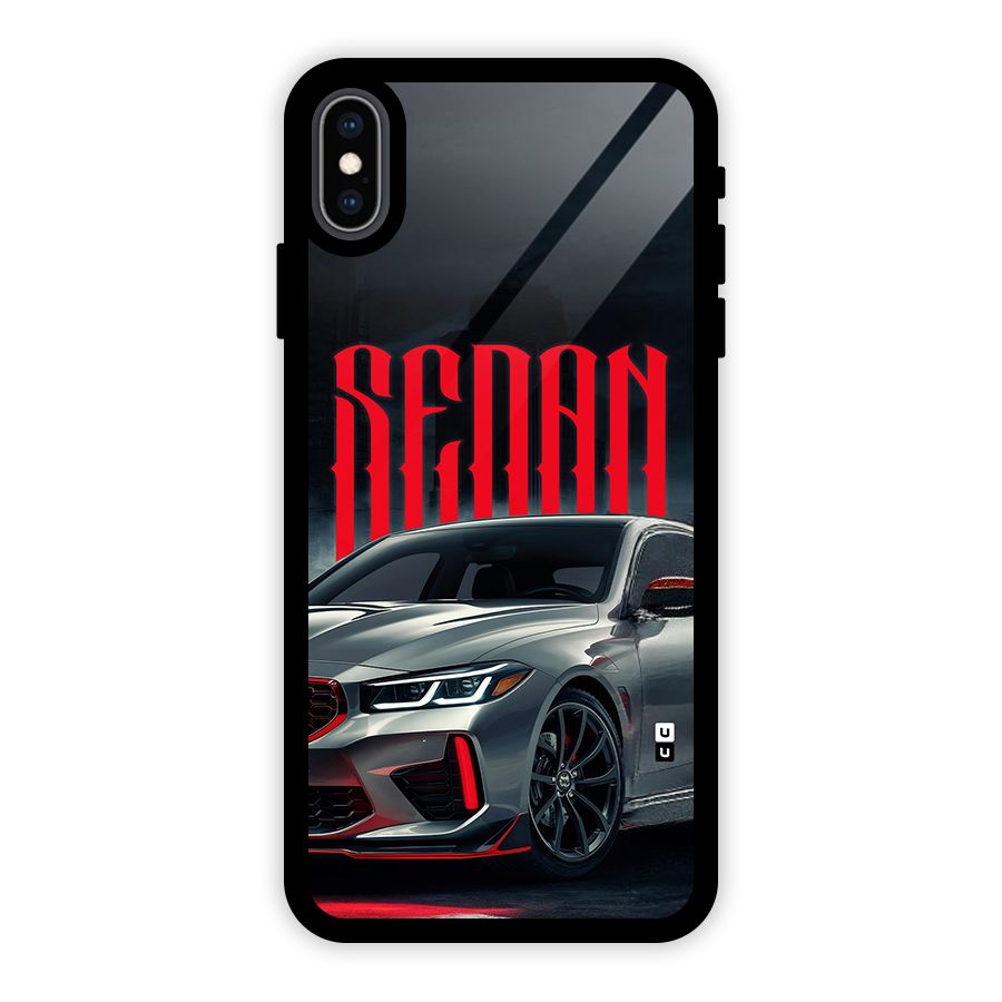 Classic Sedan Glass Back Case for iPhone XS Max