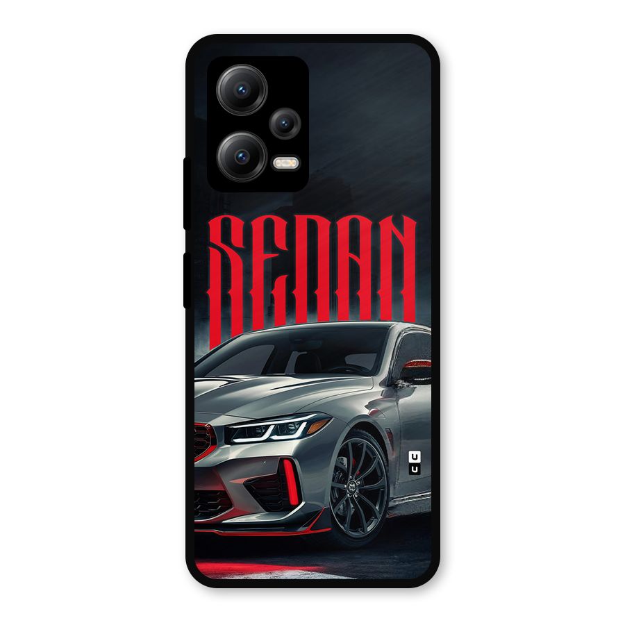 Classic Sedan Metal Back Case for Redmi Note 12 5G