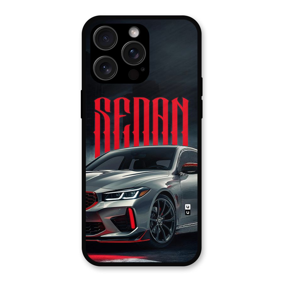 Classic Sedan Metal Back Case for iPhone 15 Pro Max