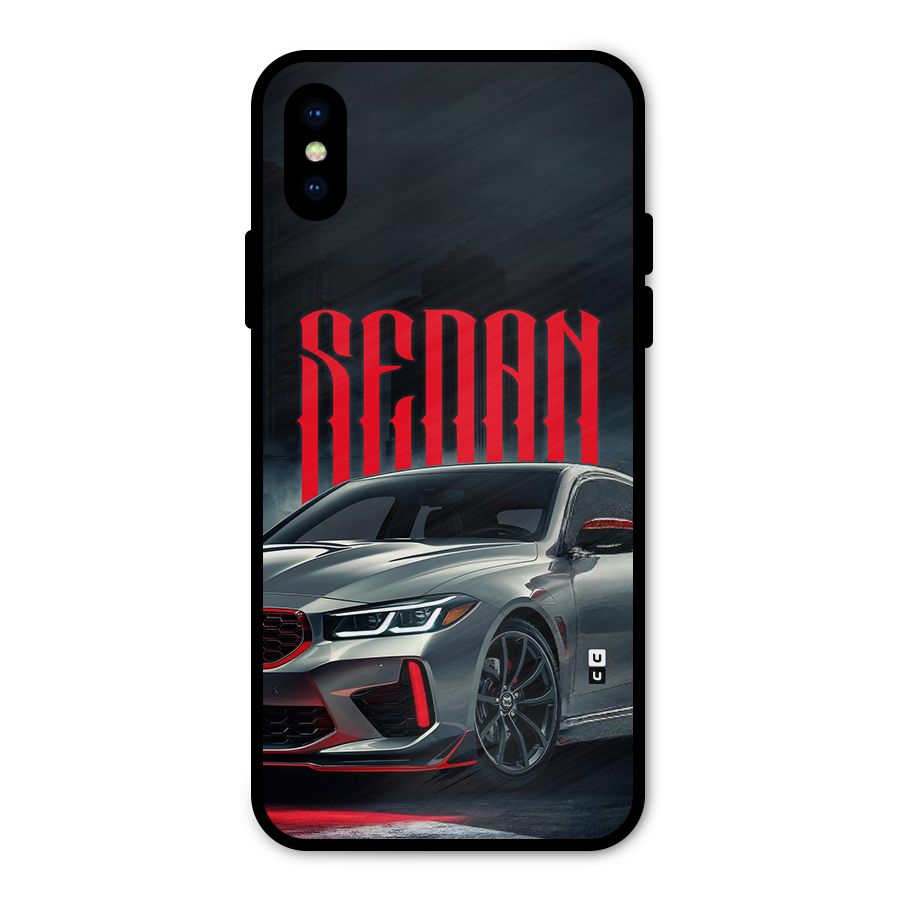 Classic Sedan Metal Back Case for iPhone X